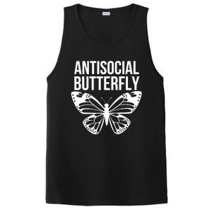 Antisocial Butterfly Funny Introverted PosiCharge Competitor Tank