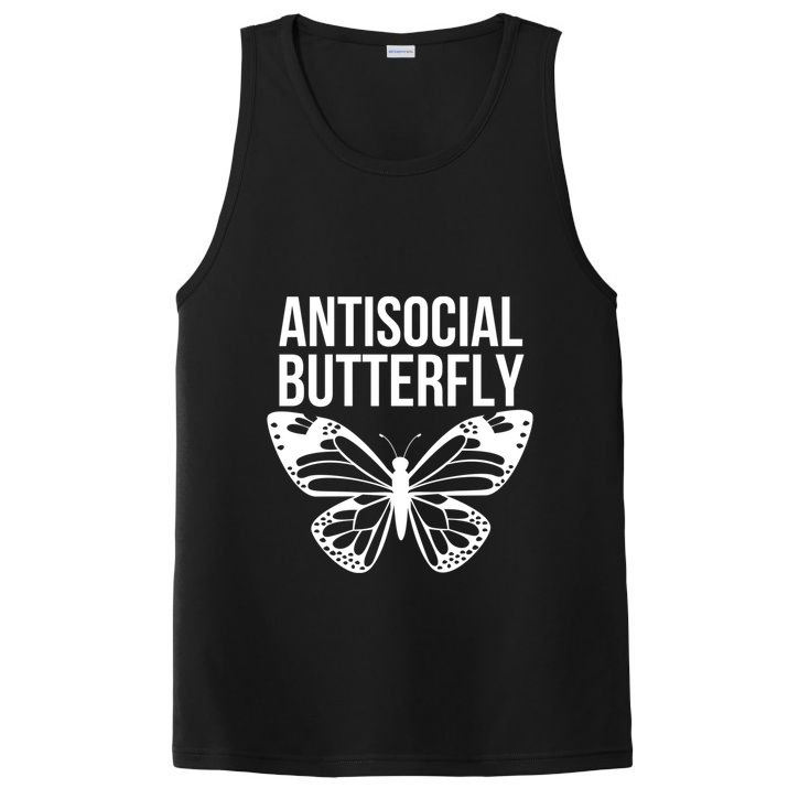Antisocial Butterfly Funny Introverted PosiCharge Competitor Tank