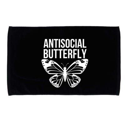 Antisocial Butterfly Funny Introverted Microfiber Hand Towel
