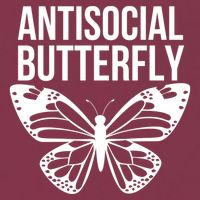 Antisocial Butterfly Funny Introverted 16oz Travel Tumbler