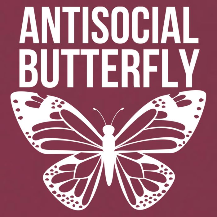Antisocial Butterfly Funny Introverted 16oz Travel Tumbler