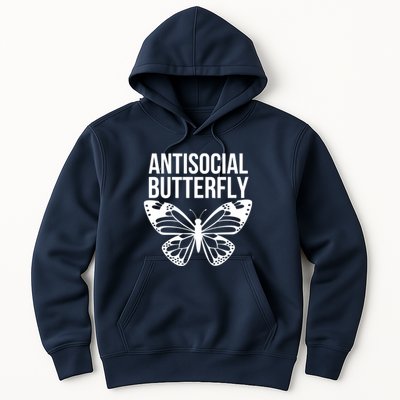 Antisocial Butterfly Funny Introverted Hoodie