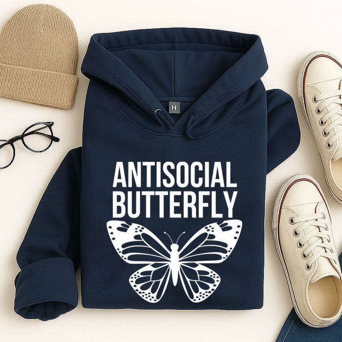 Antisocial Butterfly Funny Introverted Hoodie