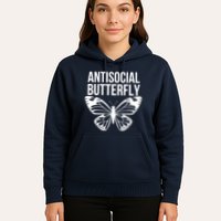 Antisocial Butterfly Funny Introverted Hoodie