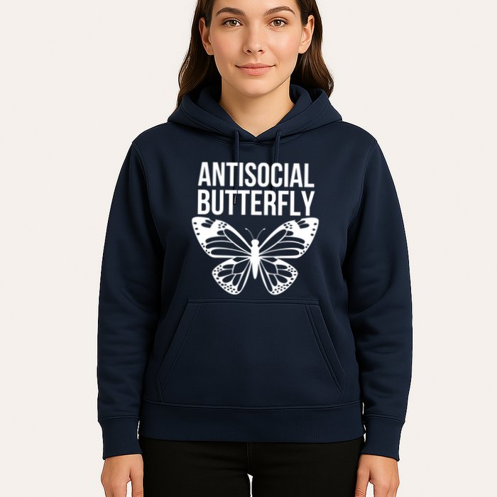 Antisocial Butterfly Funny Introverted Hoodie