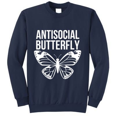Antisocial Butterfly Funny Introverted Sweatshirt
