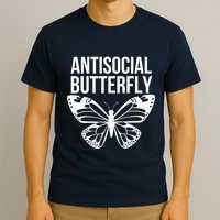 Antisocial Butterfly Funny Introverted T-Shirt