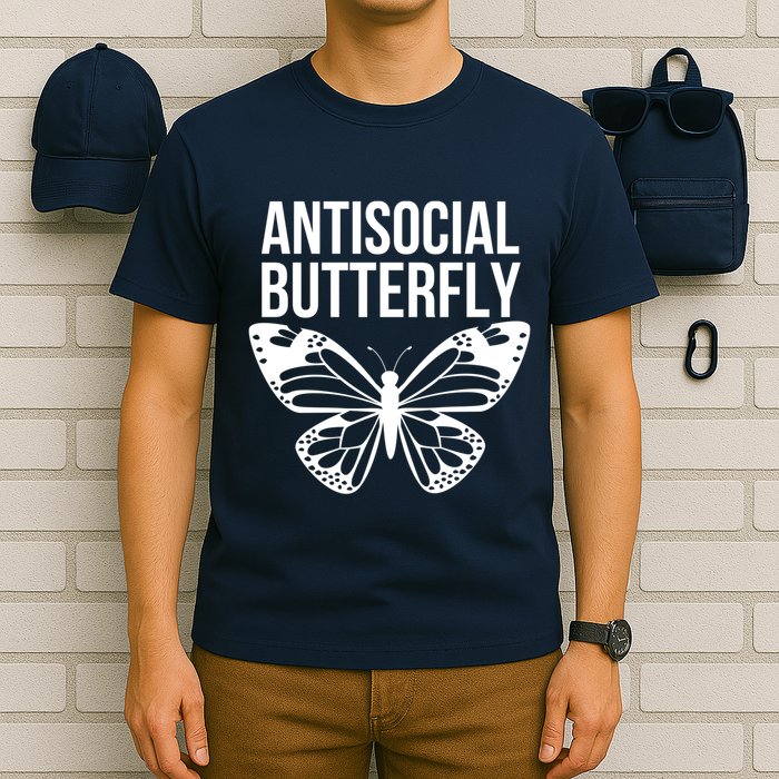 Antisocial Butterfly Funny Introverted T-Shirt