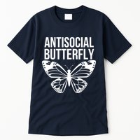 Antisocial Butterfly Funny Introverted Tall T-Shirt