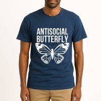 Antisocial Butterfly Funny Introverted Tall T-Shirt