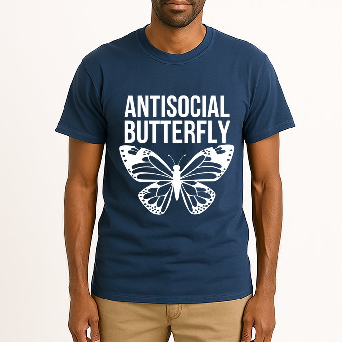 Antisocial Butterfly Funny Introverted Tall T-Shirt