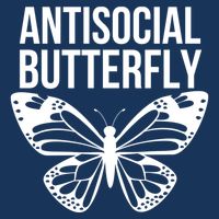 Antisocial Butterfly Funny Introverted Bucket Hat
