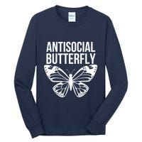 Antisocial Butterfly Funny Introverted Tall Long Sleeve T-Shirt