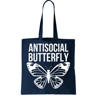 Antisocial Butterfly Funny Introverted Tote Bag