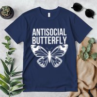 Antisocial Butterfly Funny Introverted Premium T-Shirt
