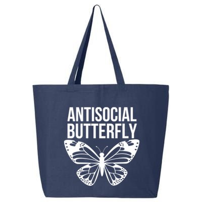 Antisocial Butterfly Funny Introverted 25L Jumbo Tote