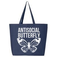 Antisocial Butterfly Funny Introverted 25L Jumbo Tote