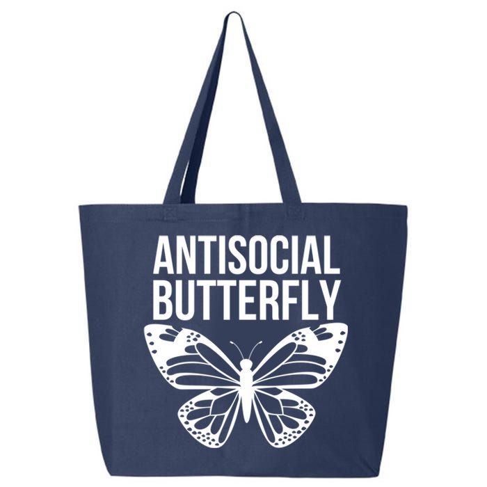 Antisocial Butterfly Funny Introverted 25L Jumbo Tote