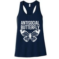 Antisocial Butterfly Funny Introverted Womens Tank Top
