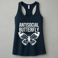Antisocial Butterfly Funny Introverted Womens Tank Top