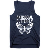 Antisocial Butterfly Funny Introverted Tank Top