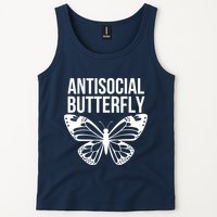 Antisocial Butterfly Funny Introverted Tank Top
