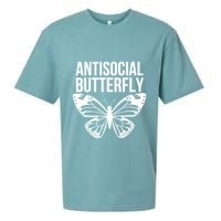 Antisocial Butterfly Funny Introverted Sueded Cloud Jersey T-Shirt