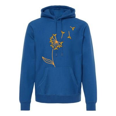 Awesome Butterfly Flower Monarch Dandelion Gift Premium Hoodie