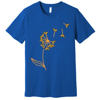 Awesome Butterfly Flower Monarch Dandelion Gift Premium T-Shirt