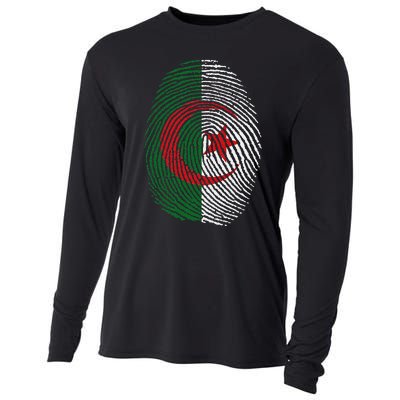 Algeria blood fingerprint Cooling Performance Long Sleeve Crew