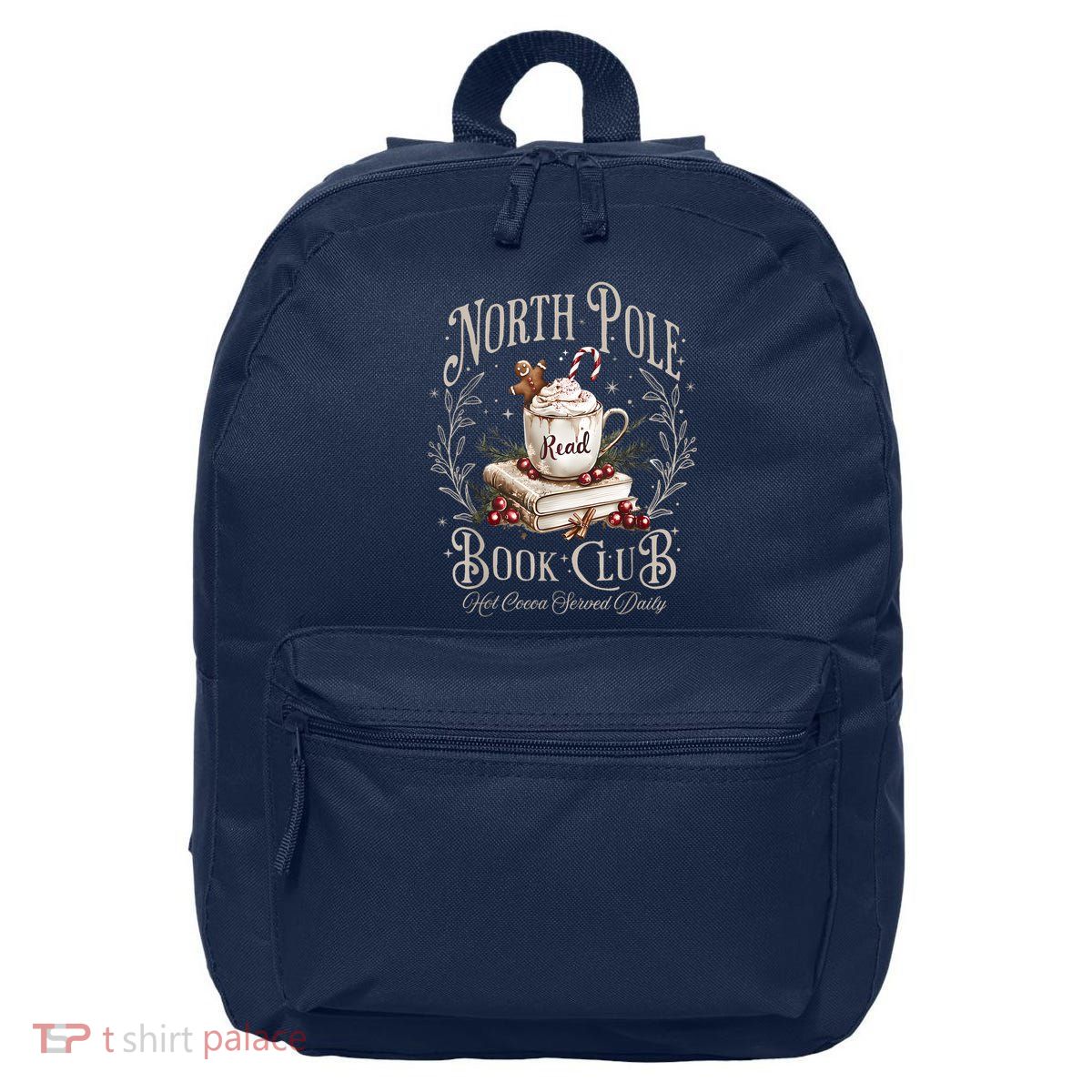 All Booked For Christmas Coquette Xmas Book Club Book Lovers 16 in Basic Backpack