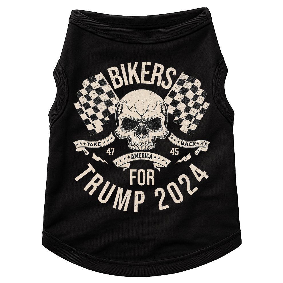 American Bikers For Trump Take America Back 2024 Doggie Tank