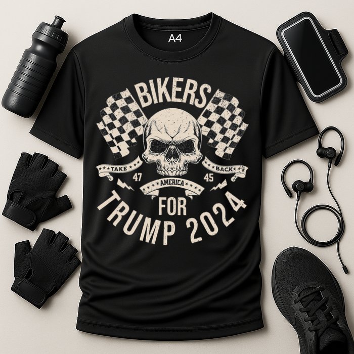 American Bikers For Trump Take America Back 2024 Cooling Performance Crew T-Shirt