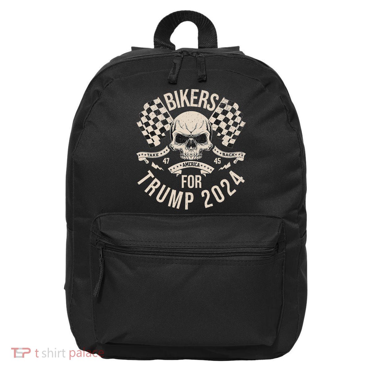 American Bikers For Trump Take America Back 2024 16 in Basic Backpack