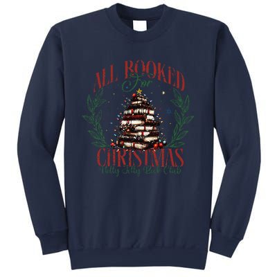 All Booked For Christmas Holly Max Jolly Book Reading Sweatshirt