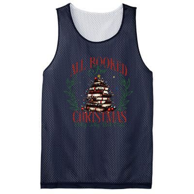 All Booked For Christmas Holly Max Jolly Book Reading Mesh Reversible Basketball Jersey Tank