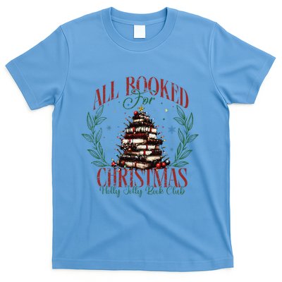 All Booked For Christmas Holly Max Jolly Book Reading T-Shirt