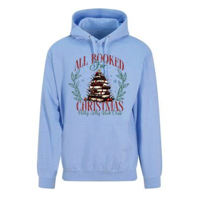 All Booked For Christmas Holly Max Jolly Book Reading Unisex Surf Hoodie