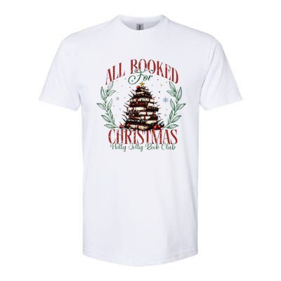 All Booked For Christmas Holly Max Jolly Book Reading Softstyle CVC T-Shirt