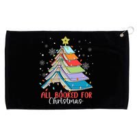 All Booked For Christmas Book Christmas Tree Lights Apparel Grommeted Golf Towel