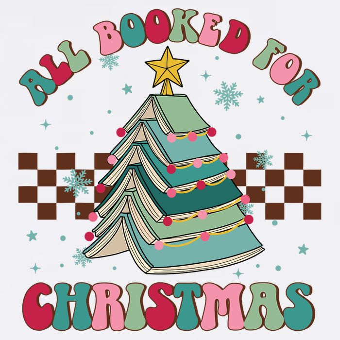 All Booked For Christmas Tree Book Funny Bookish Christmas Adult Drive Performance Visor