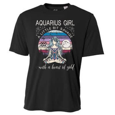 Aquarius Birthday For Women February Gift Cooling Performance Crew T-Shirt