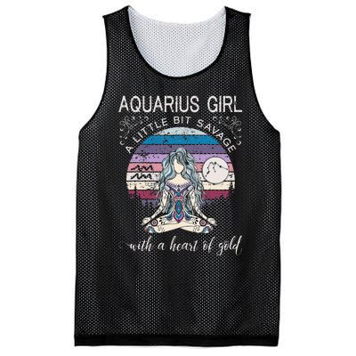 Aquarius Birthday For Women February Gift Mesh Reversible Basketball Jersey Tank