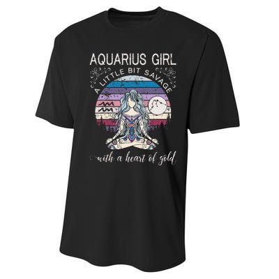 Aquarius Birthday For Women February Gift Performance Sprint T-Shirt