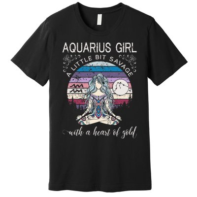 Aquarius Birthday For Women February Gift Premium T-Shirt