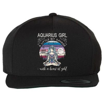 Aquarius Birthday For Women February Gift Wool Snapback Cap