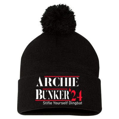 Archie Bunker For President Pom Pom 12in Knit Beanie