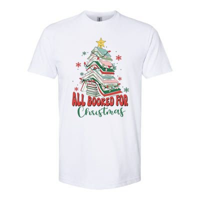 All Booked For Christmas teacher Reading Bookworm Softstyle CVC T-Shirt