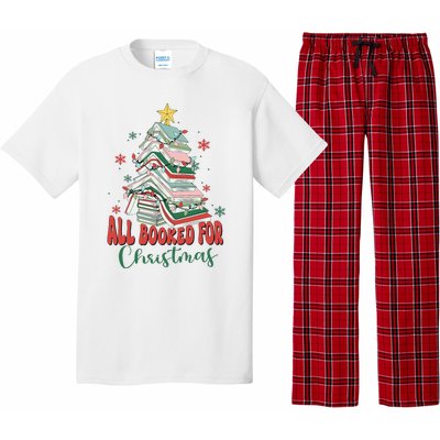 All Booked For Christmas teacher Reading Bookworm Pajama Set