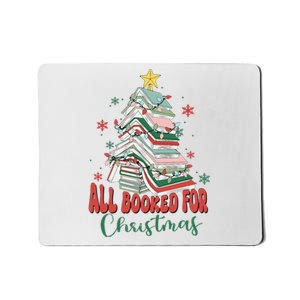 All Booked For Christmas teacher Reading Bookworm Mousepad